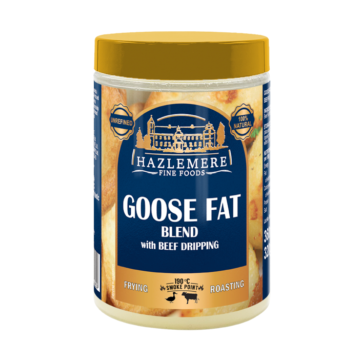 HAZLEMERE Goose Fat Blend with Beef Dripping 360ml