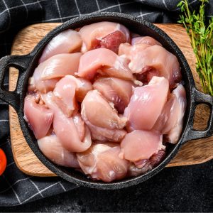 Diced Chicken Thigh Meat 500g