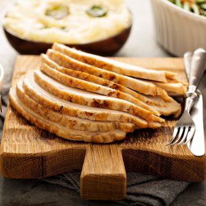 Sliced roast turkey breast 454g